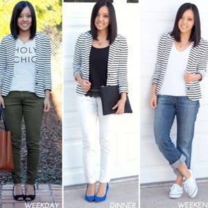 Forever21 Striped Blazer